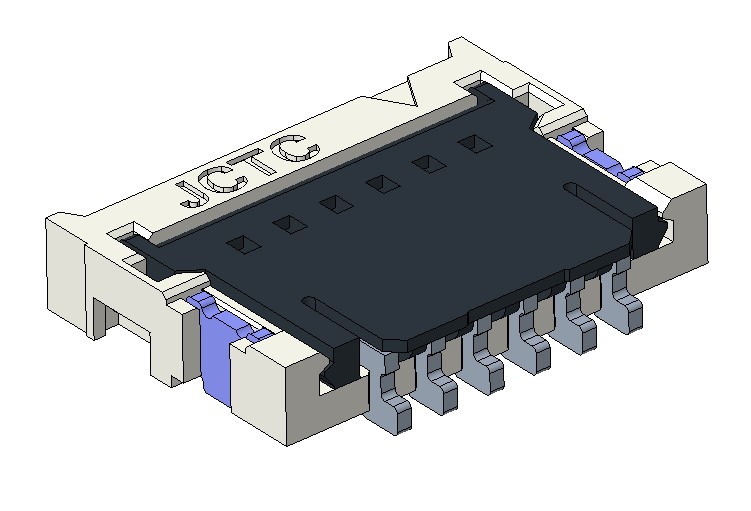 0.50mm Pitch FFC/FPC 后掀盖式 0.9H