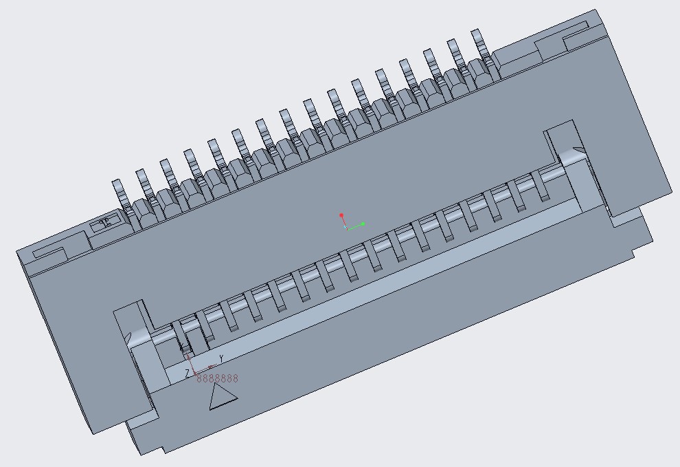 JCTC FPC0.5 PITCH H=1.5 前掀,无卤 16Pin 镀锡