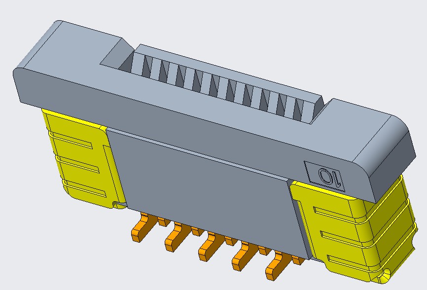 FPC 0.5PITCH 4.4/4.95H 立贴正脚 10Pin