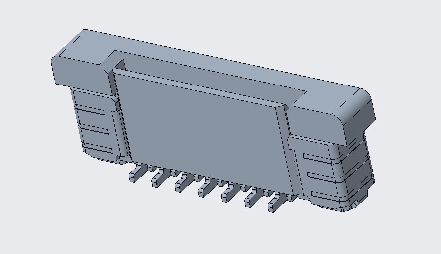 FPC 0.5PITCH 4.4/4.95H 立贴正脚 14Pin