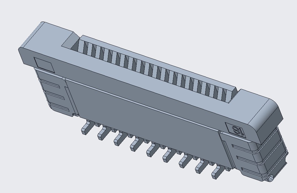 FPC 0.5PITCH 4.4/4.95H 立贴正脚 18Pin