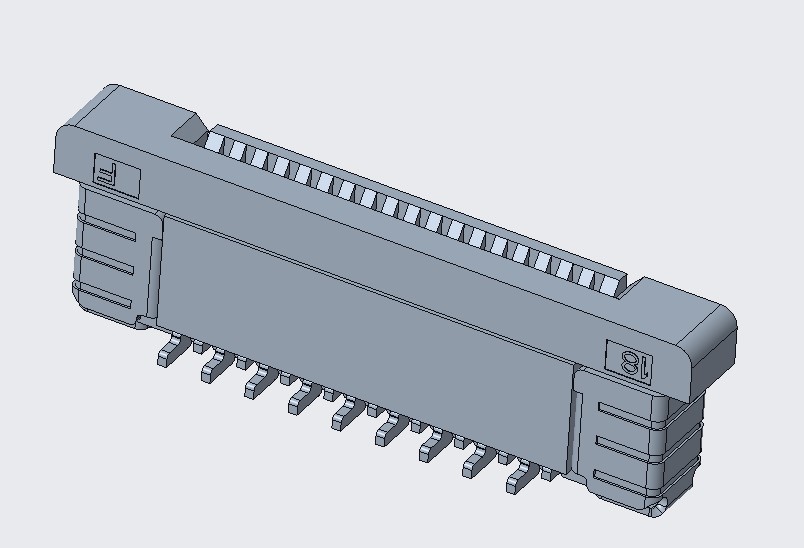 FPC 0.5PITCH 4.4/4.95H 立贴正脚 10Pin