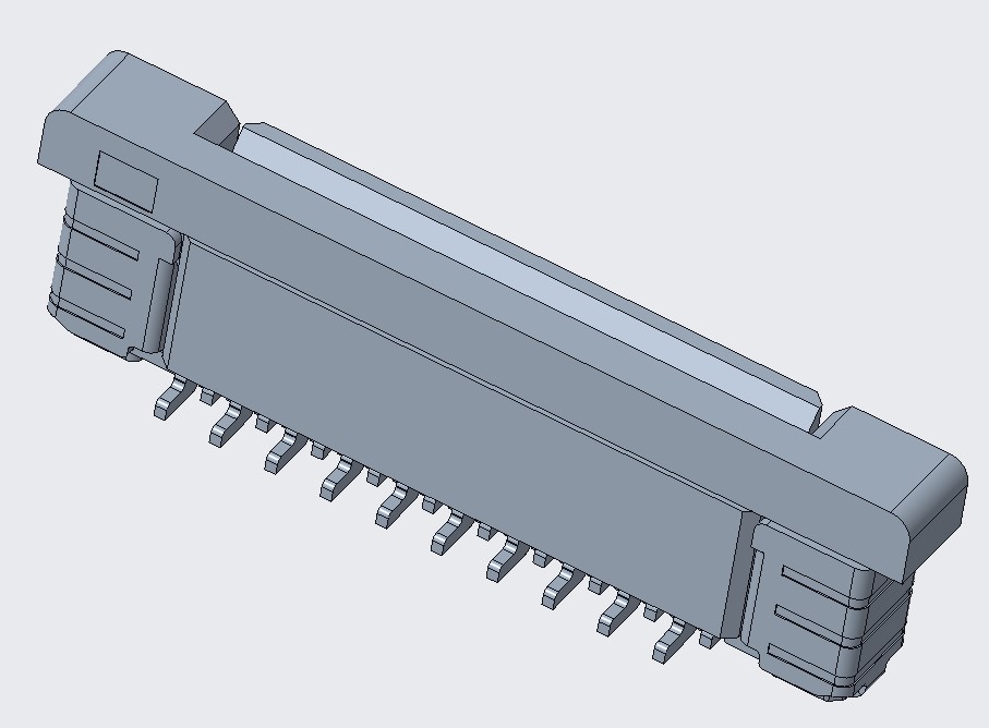FPC 0.5PITCH 4.4/4.95H 立贴正脚 22Pin