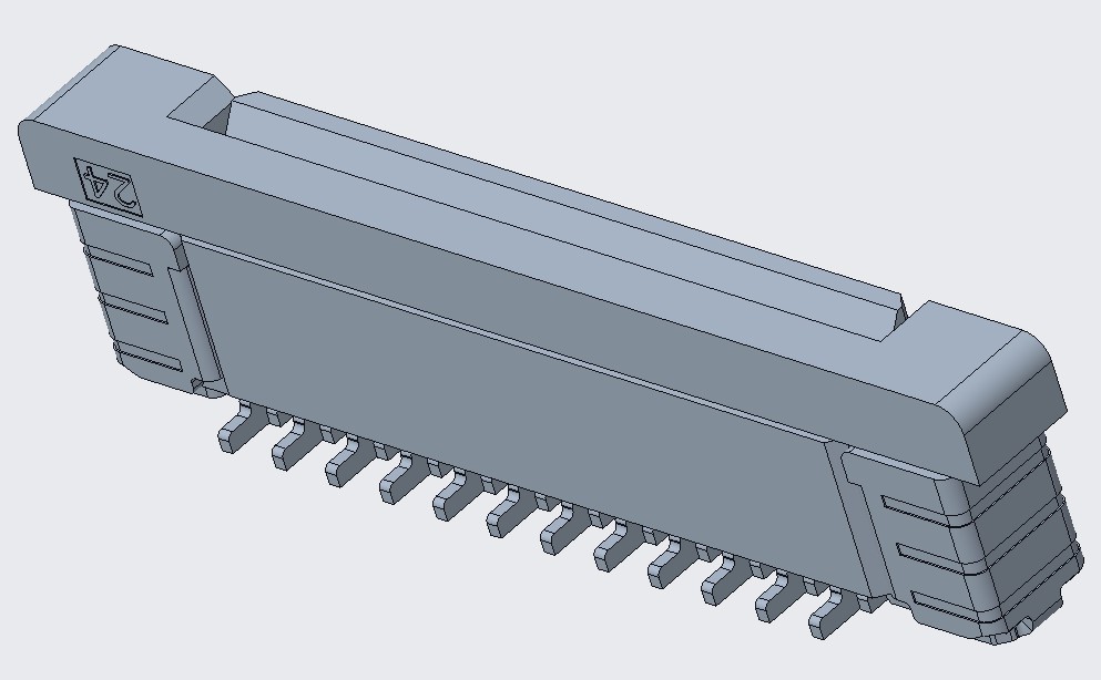 FPC 0.5PITCH 4.4/4.95H 立贴正脚 10Pin