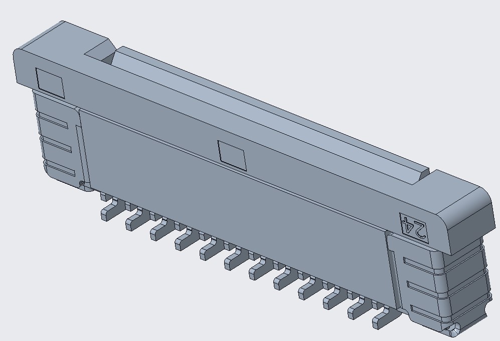 FPC 0.5PITCH 4.4/4.95H 立贴反脚    24Pin