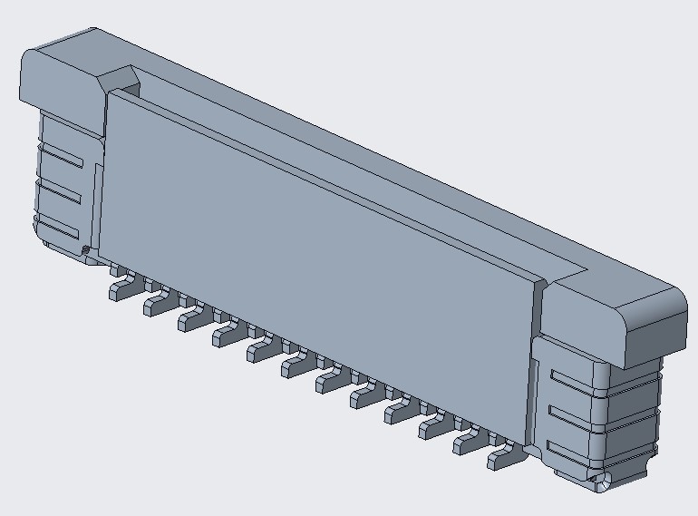 FPC 0.5PITCH 4.4/4.95H 立贴正脚 27Pin