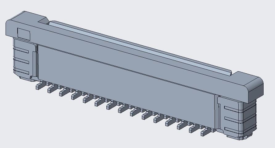 FPC 0.5PITCH 4.4/4.95H 立贴正脚 30Pin