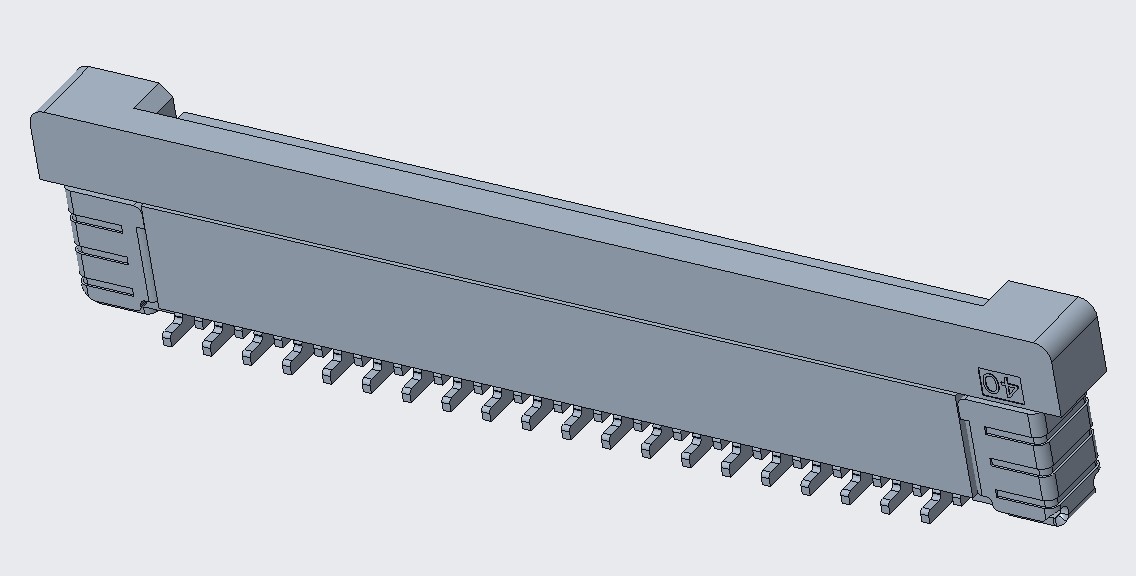 FPC 0.5PITCH 4.4/4.95H 立贴正脚 40Pin