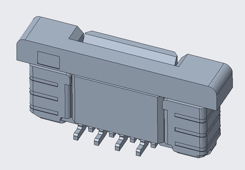 FPC 0.5PITCH 4.4/4.95H 立贴正脚 8Pin