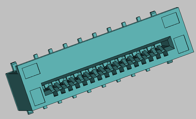 0.5Pitch H=4.0 FPC Non-ZIF S/A Reverse SMT CONN