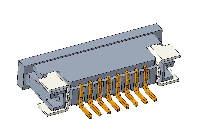 1.00mm FPC (E type) below contact (H=3.0)
