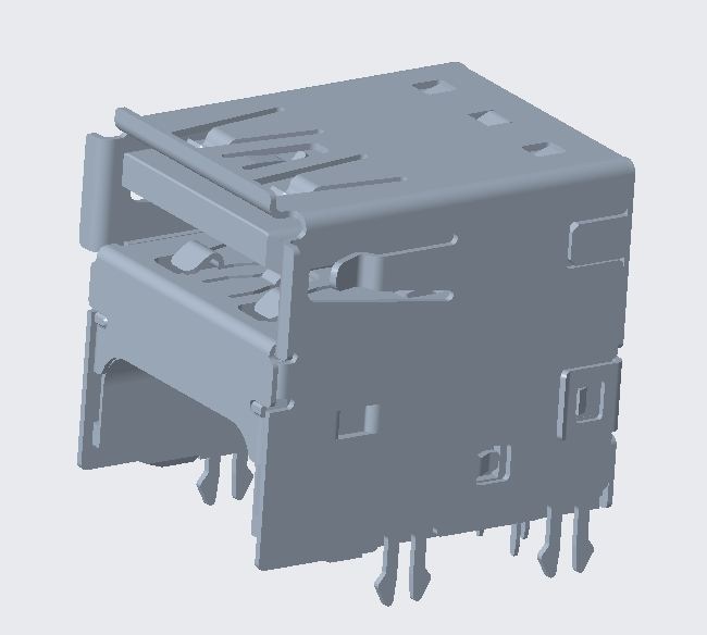 USB 3.1 high single-layer DIP