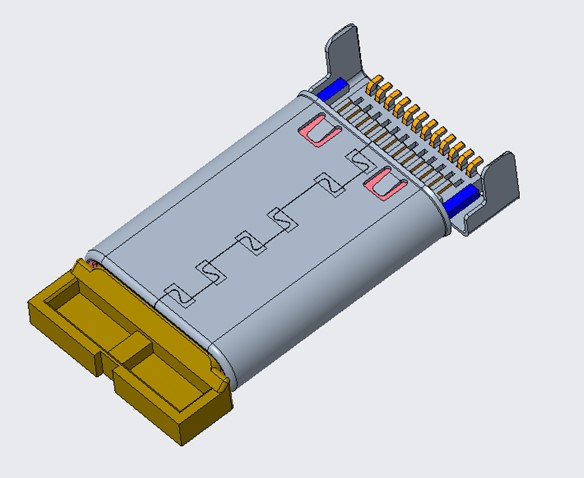 24PIN USB C TYPE PLUG 双SMT CH=0.25