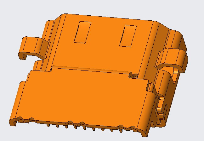 HDMI_19pin_沉板_CH-2.085_反向_触点镀金