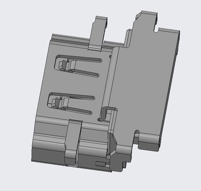 HDMI A/F 19PIN REVERSE,RA DIP,C/H=-2.48mm