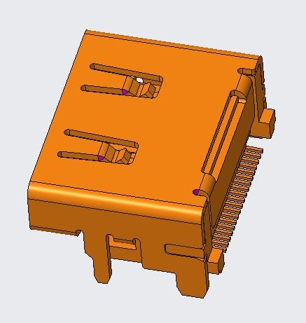 HDMI AF R/A SMT TYPE 脚长1.5