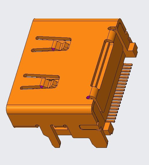 HDMI 2.1 AF R/A SMT TYPE
脚长1.5