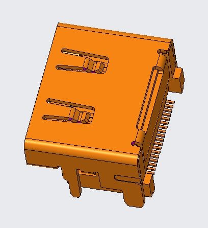 HDMI 2.1 AF R/A SMT TYPE
CH=4.50MM