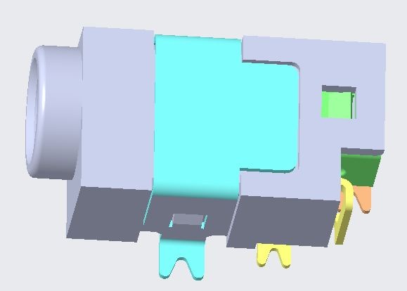 &Phi;3.0 卧式 DC POWER JACK