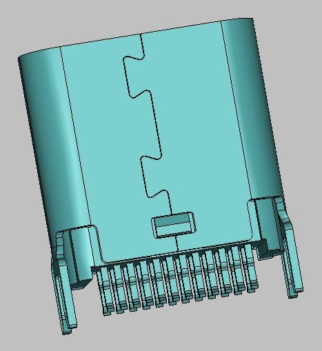 USB 3.1 C TYPE FEMALE SPLINT CONNECTOR