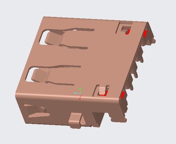 USB2.0 AF R/A DIP REVERSE TYPE CH=0.3mm