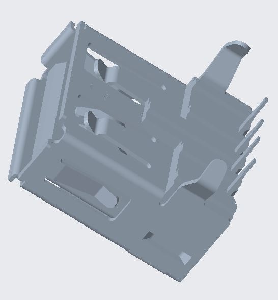 USB AF90度弯脚无后盖有卷边