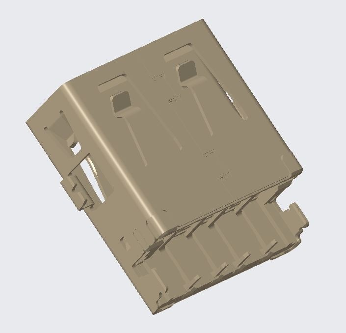 USB2.0 AF RVS CH=-1.20 BH=1.66 L15.10 DIP