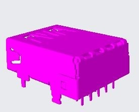 USB3.1 GEN2 AF R/A DIP TYPE CH=3.4mm(10G)