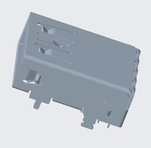 USB3.1 GEN2 AF R/A DIP TYPE CH=3.4mm(10G)