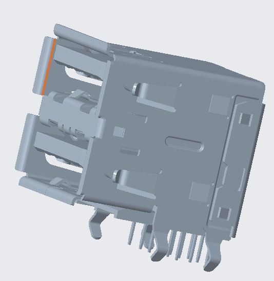 USB 3.1Type_A RACE双层  DIP3.2