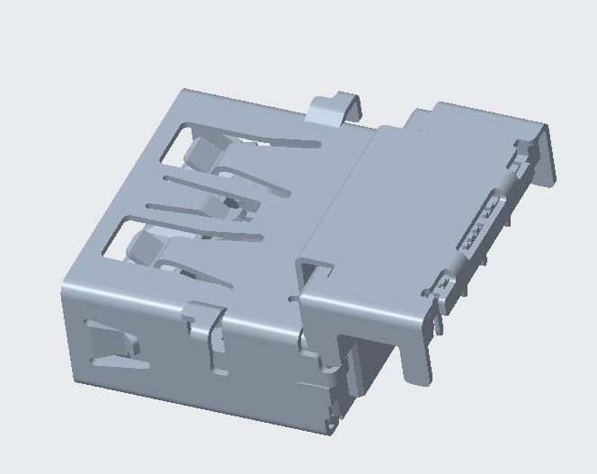 USB 3.0 AF RVS CH=-2.92 H2.28 L16.90 DIP