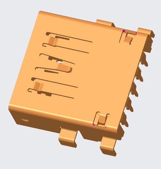USB3.0 AF R/A DIP Type
CH=0.53mm