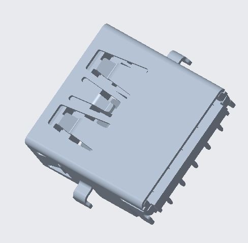 USB 3.0 AF STD CH0.7 H3.56 L13.9 DIP GEN2