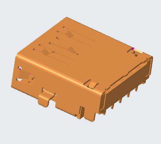 USB3.0 AF R/A DIP TYPE CH=1.05mm