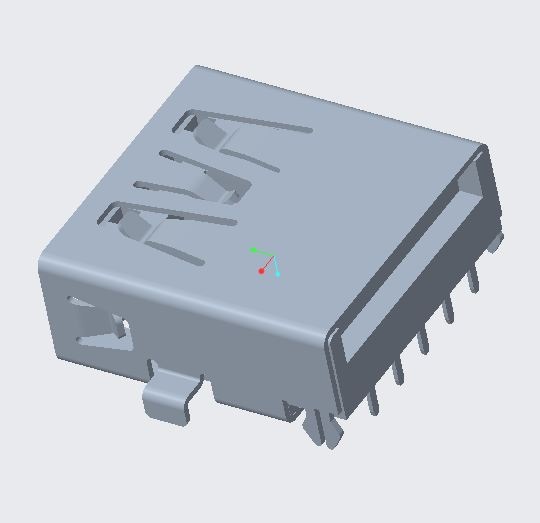 USB3.0 AF H4.66 L13.7MM DIP脚