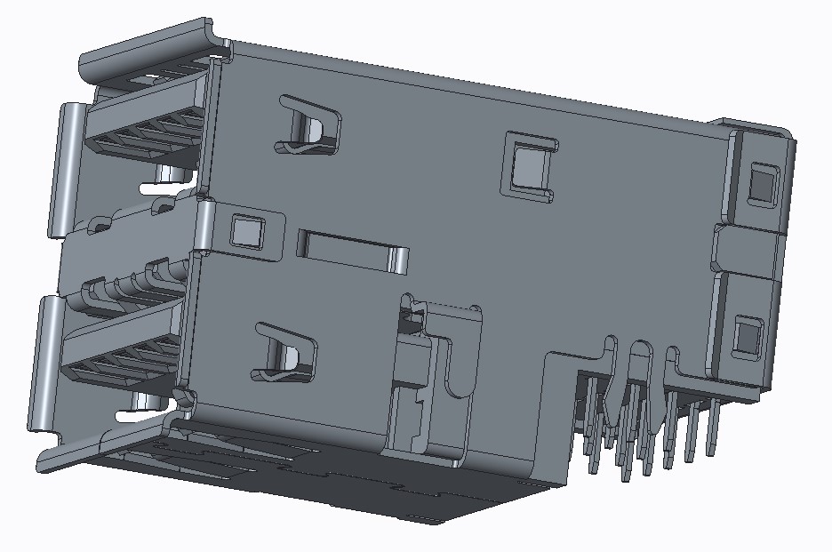 双层 USB 3.0 AF DIP CH2.8