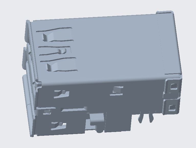双层 USB 3.0 AF DIP CH2.8