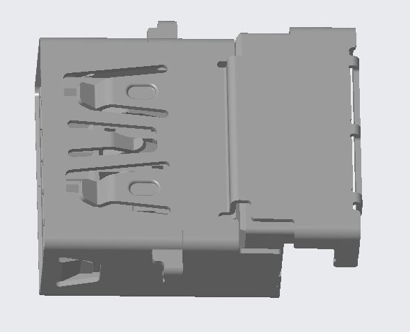 USB3.0 AF R/A DIP RVS TYPE CH=-2.05mm
