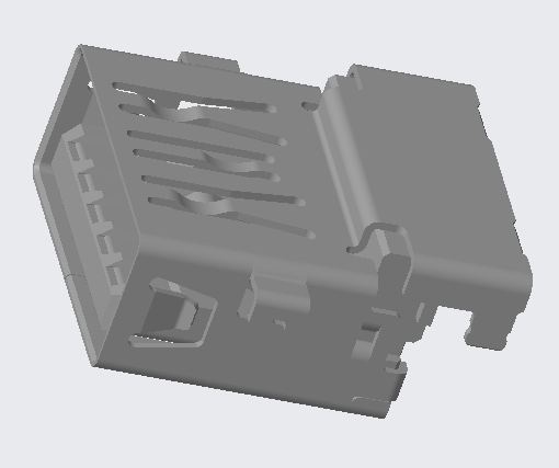 USB 3.2 AF RVS CH=-2.1 H=1.77 L=15.10 DIP Gen2(10Gbps)
