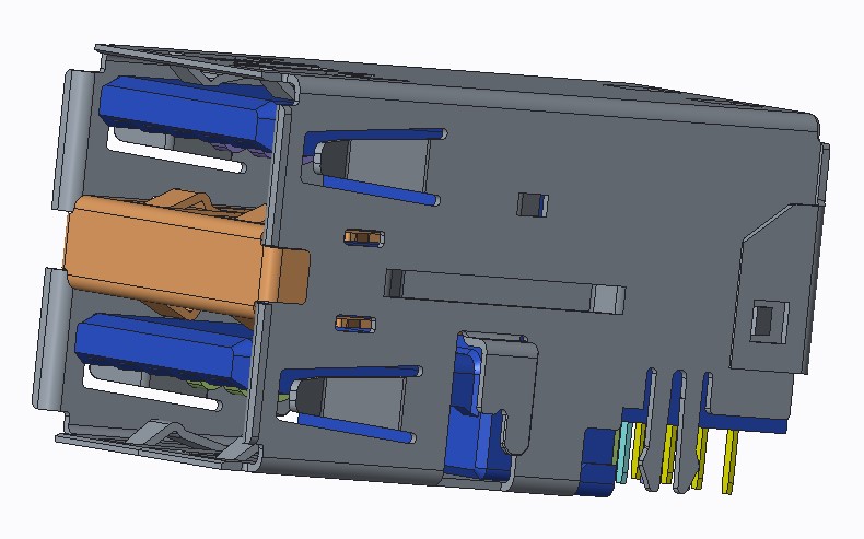 USB 3.0 A TYPE DIP 沉板式加高(CH=4.31mm)