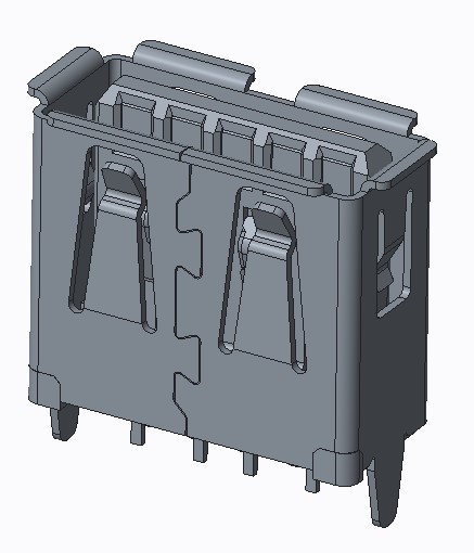 USB 3.0 AF 180度 直脚插板(11.50MM)