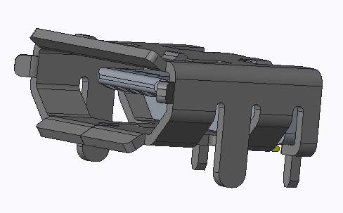 MICRO USB 5P/F 有翻边脚长1.0