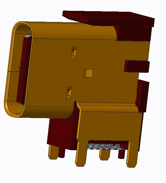 Type-C 16PIN 侧插(CH=7.2)