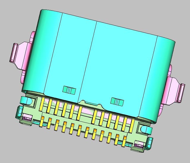 TYPE C 24PIN HORIZONTAL CEN 0.00