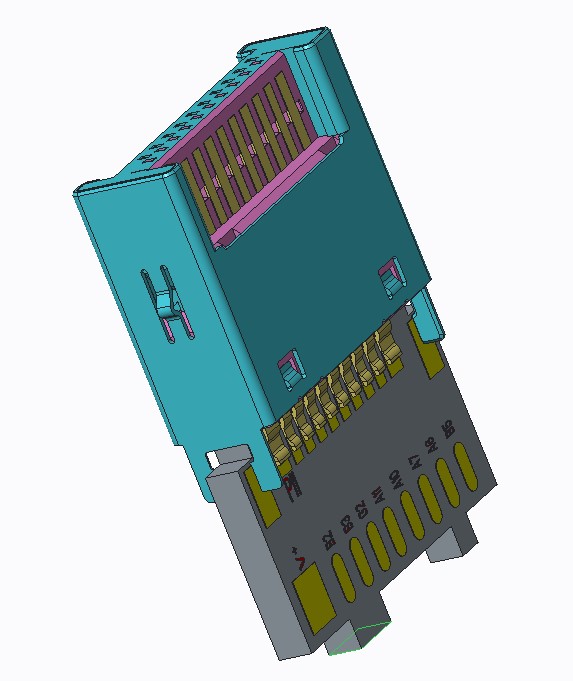 TYPE E DESKTOP 2x10 公头 A型