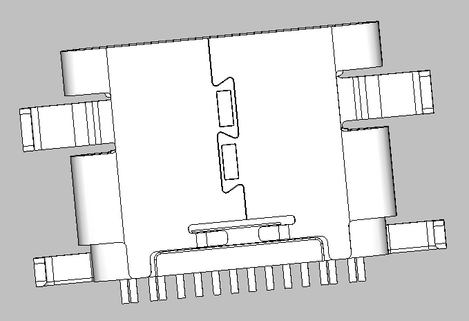 USB C/F 16PIN 沉板 SMT CONN.