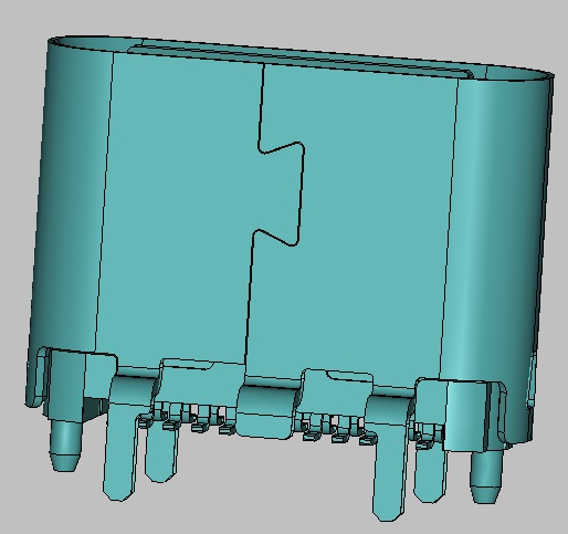 镀金GF,外壳亮镍，无卤 取消EMI