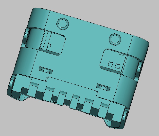 TYPE C 6pin 母座 SMT 板上型 H=6.5mm 端子接触区镀金G/F 外壳SUS304 胶芯黑色 包装载带