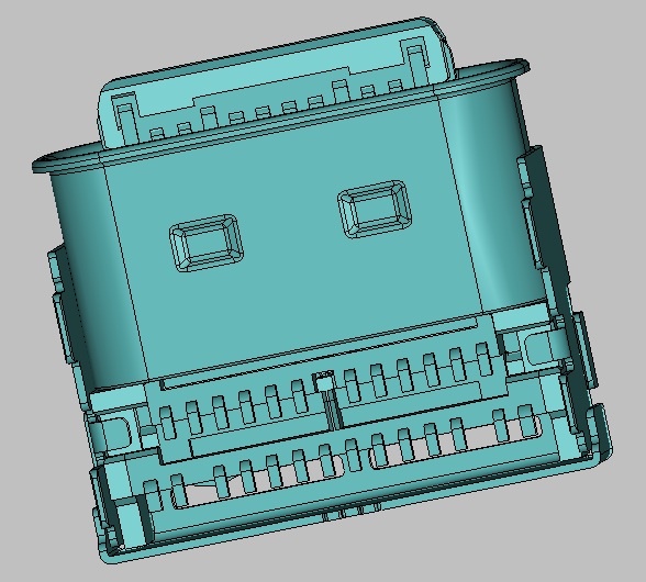 TYPE C/F 24PIN 双贴不防水 SMT With out LIM 7025/Au 15U" 焊脚金