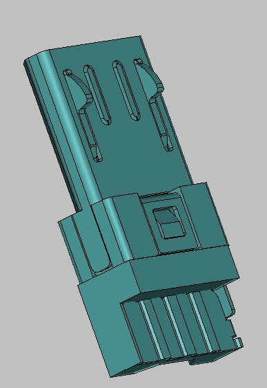 Micro 5P公头，单排焊脚，B款白色，Au3u&rdquo;，前五后四，侧面短路，钢壳镀镍30u&rdquo;；